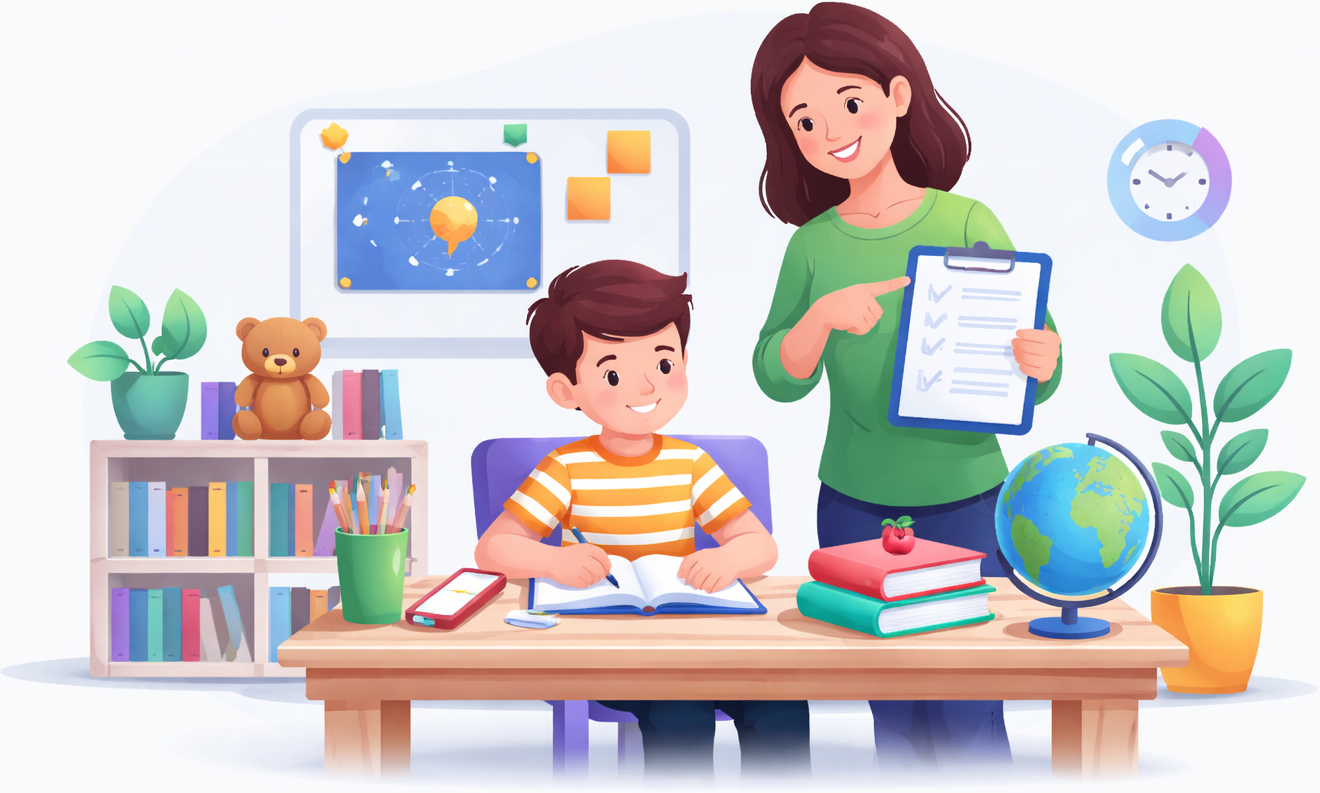 Parent managing homeschool records and reports UK